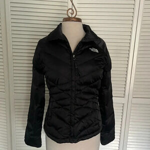Vintage The North Face 550 black Puffer Jacket coat 550 goose down short small